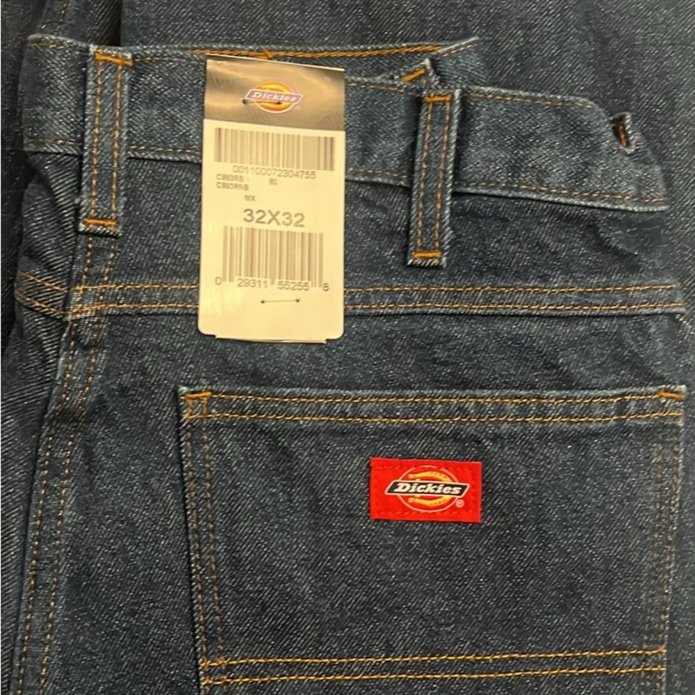 Dickies Men's Relaxed Fit Blue Jeans